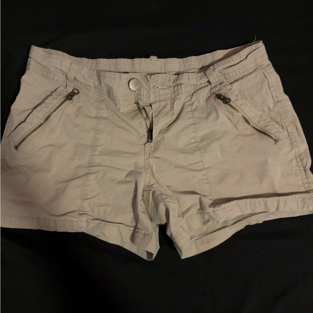Faded Glory Tan Cargo Shorts Lightweight Summer Essential